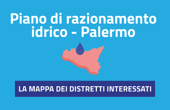 Piano di razionamento idrico - Mappa dei distretti